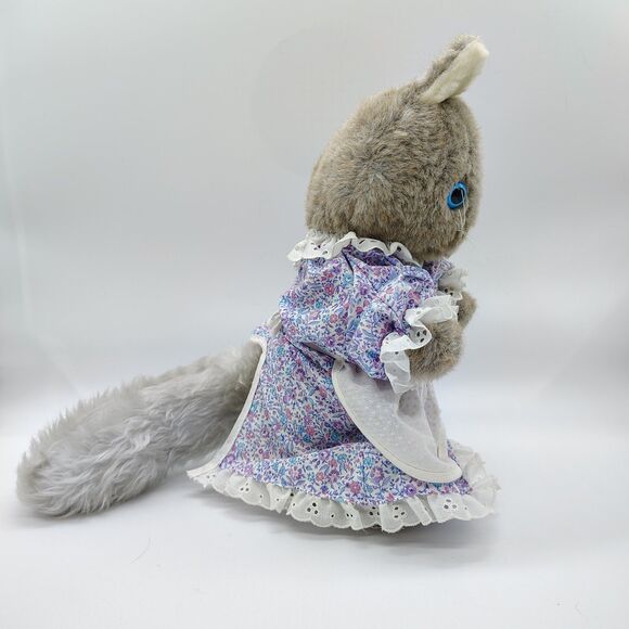 Vintage Beatrix Potter Tabitha Twitchit Plush Cat Eden Floral Dress Cottagecore - Picture 3 of 5